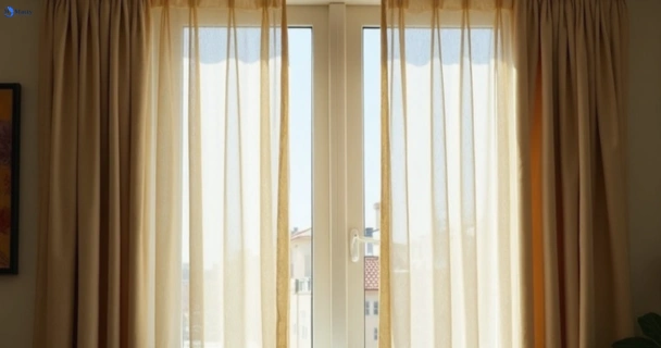 Dusty and dull curtains in merrylands-west-nsw before steam cleaning